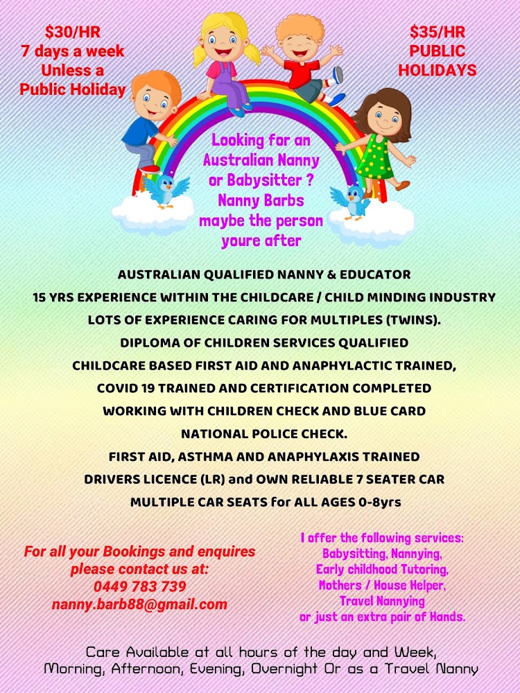 Nanny Barbs Child Minding Services Gold Coast